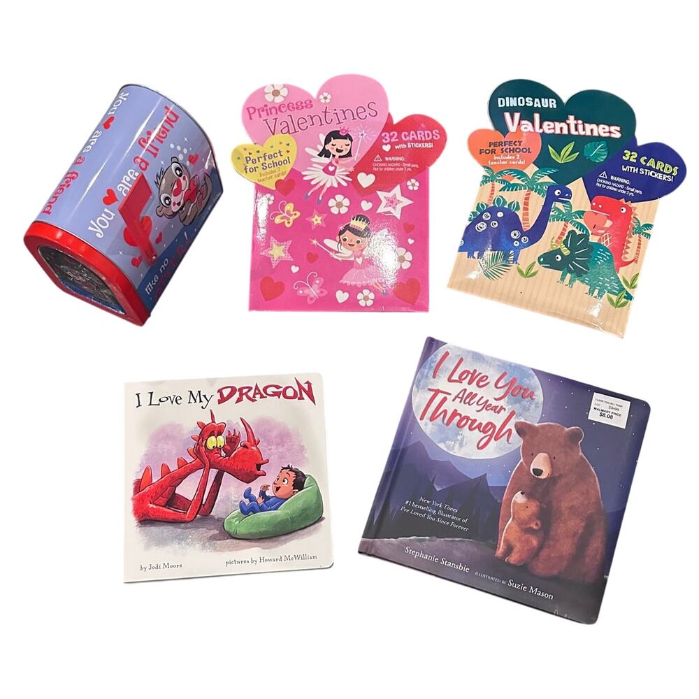 Valentines school and childrens book gift bundle